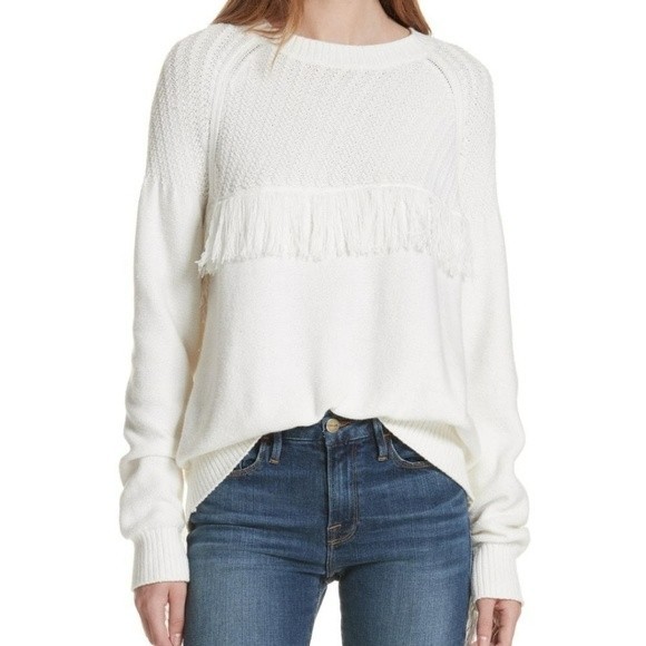 🍒NWOT🍒 FRAME FRINGE SWEATER - Picture 3 of 10